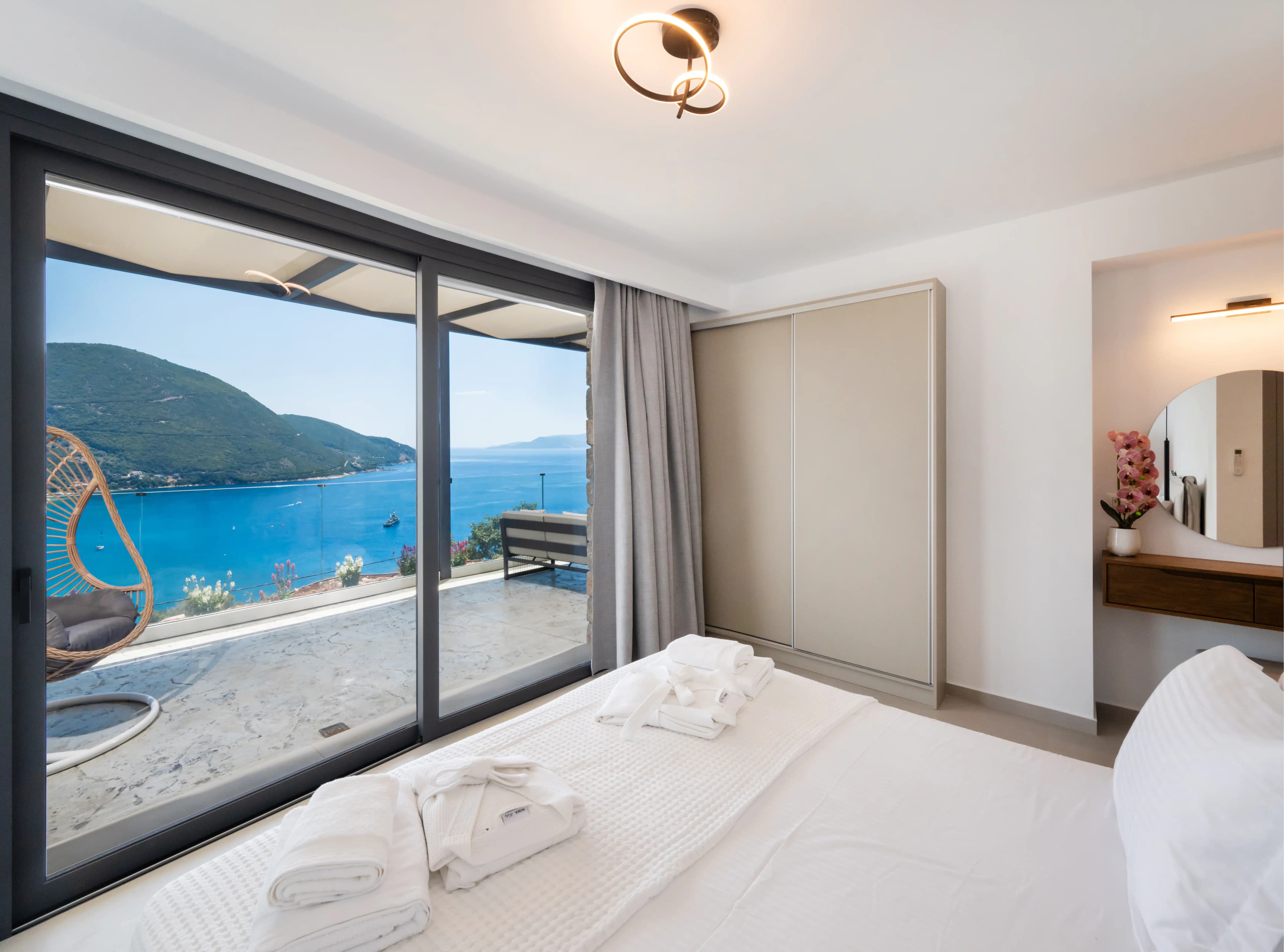 Aerial view of Azzura Villas and surroundings