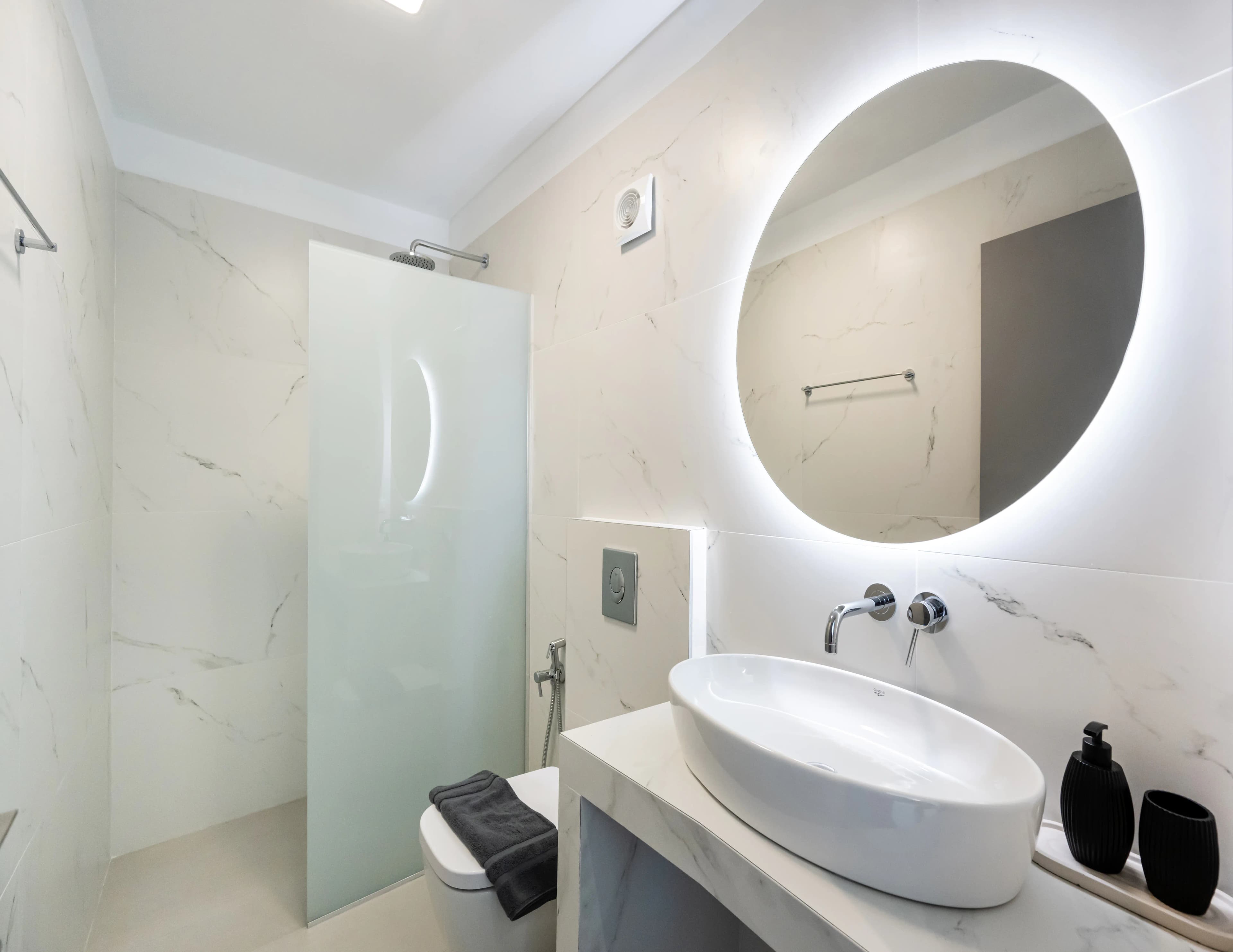 Bathroom interior at Azzura Villas Lefkada