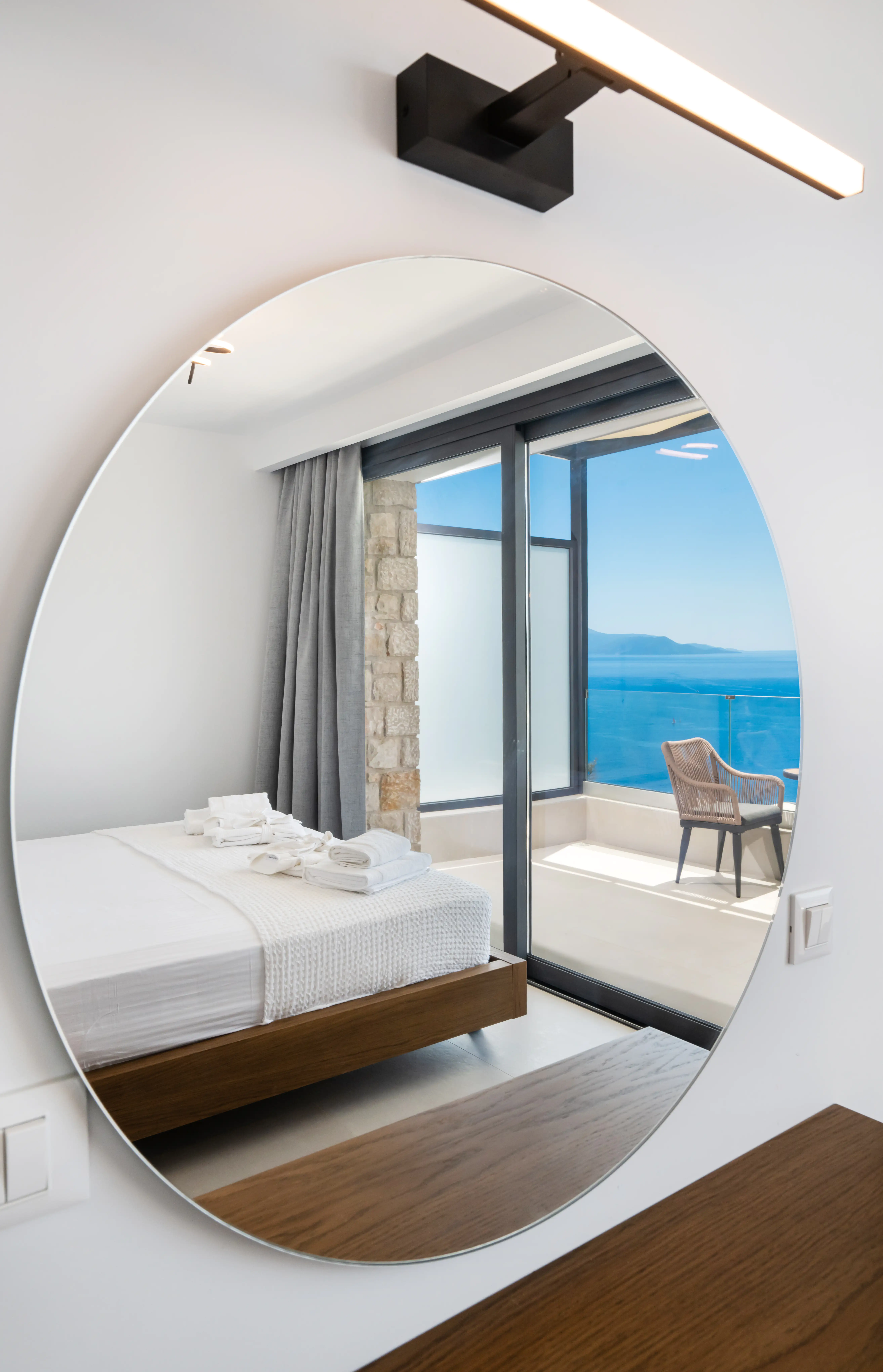 Designer bedroom interior at Azzura Villas