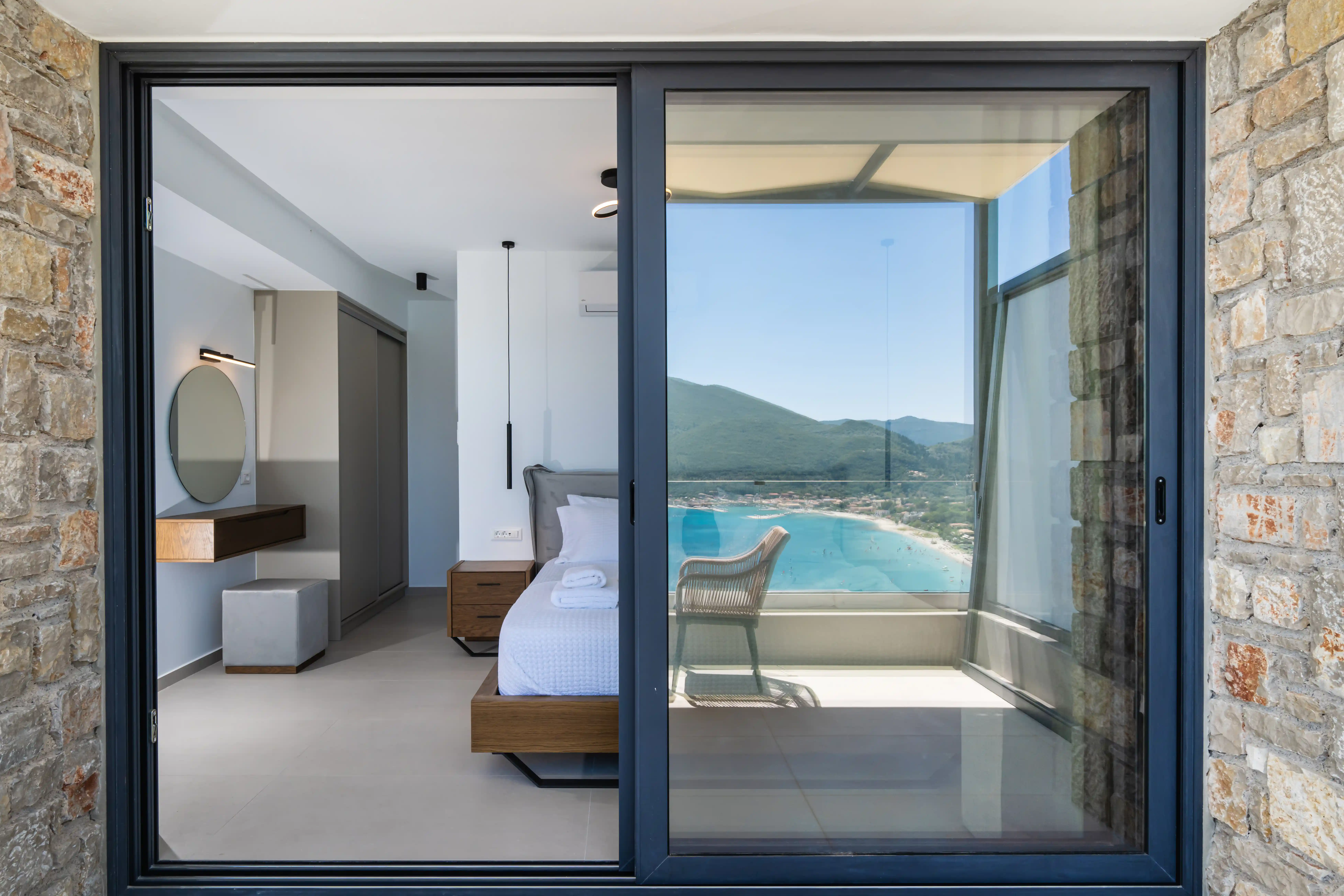 Bedroom with natural light at Azzura Villas