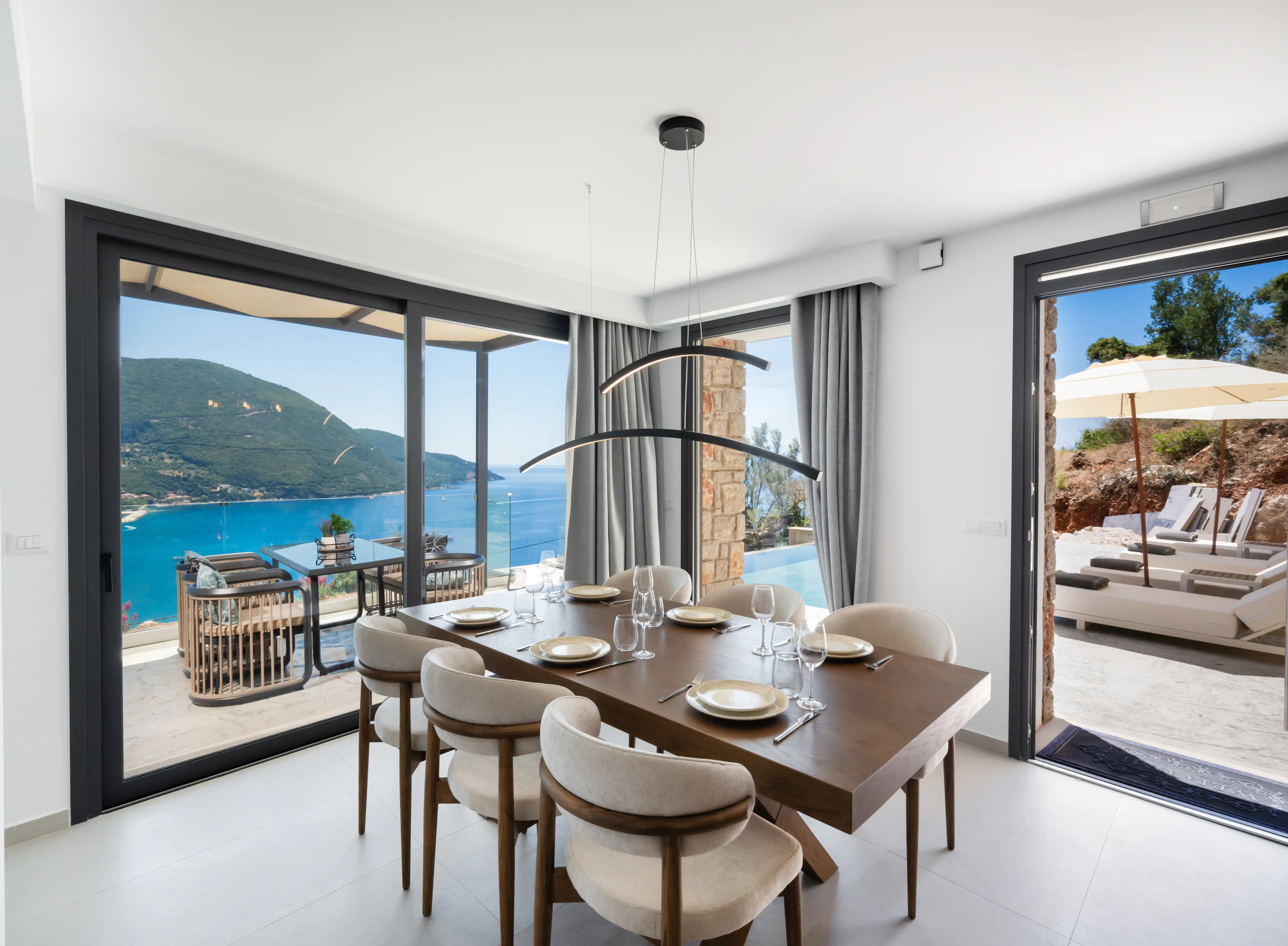 Garden pathway at Azzura Villas Lefkada