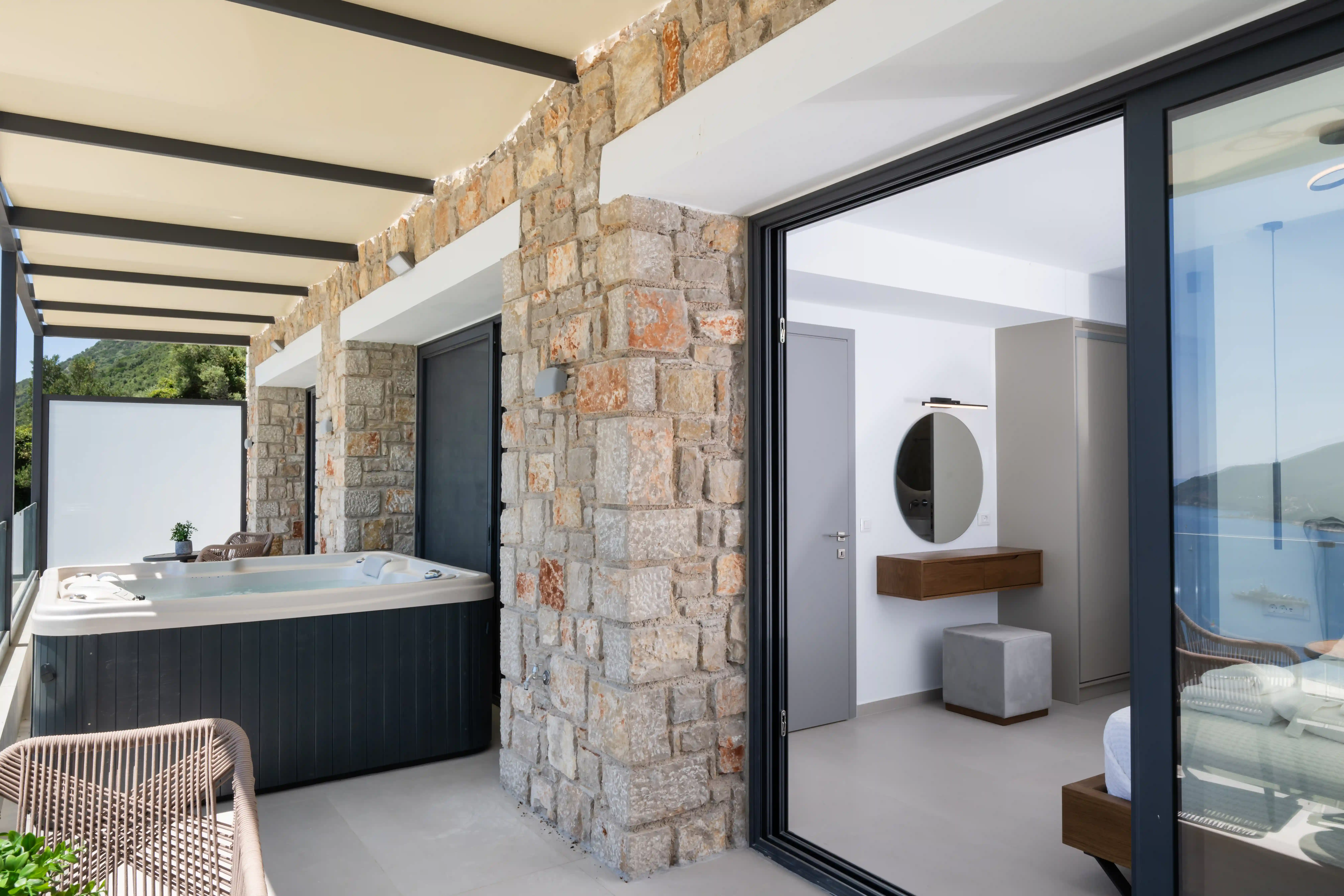 Interior design detail at Azzura Villas