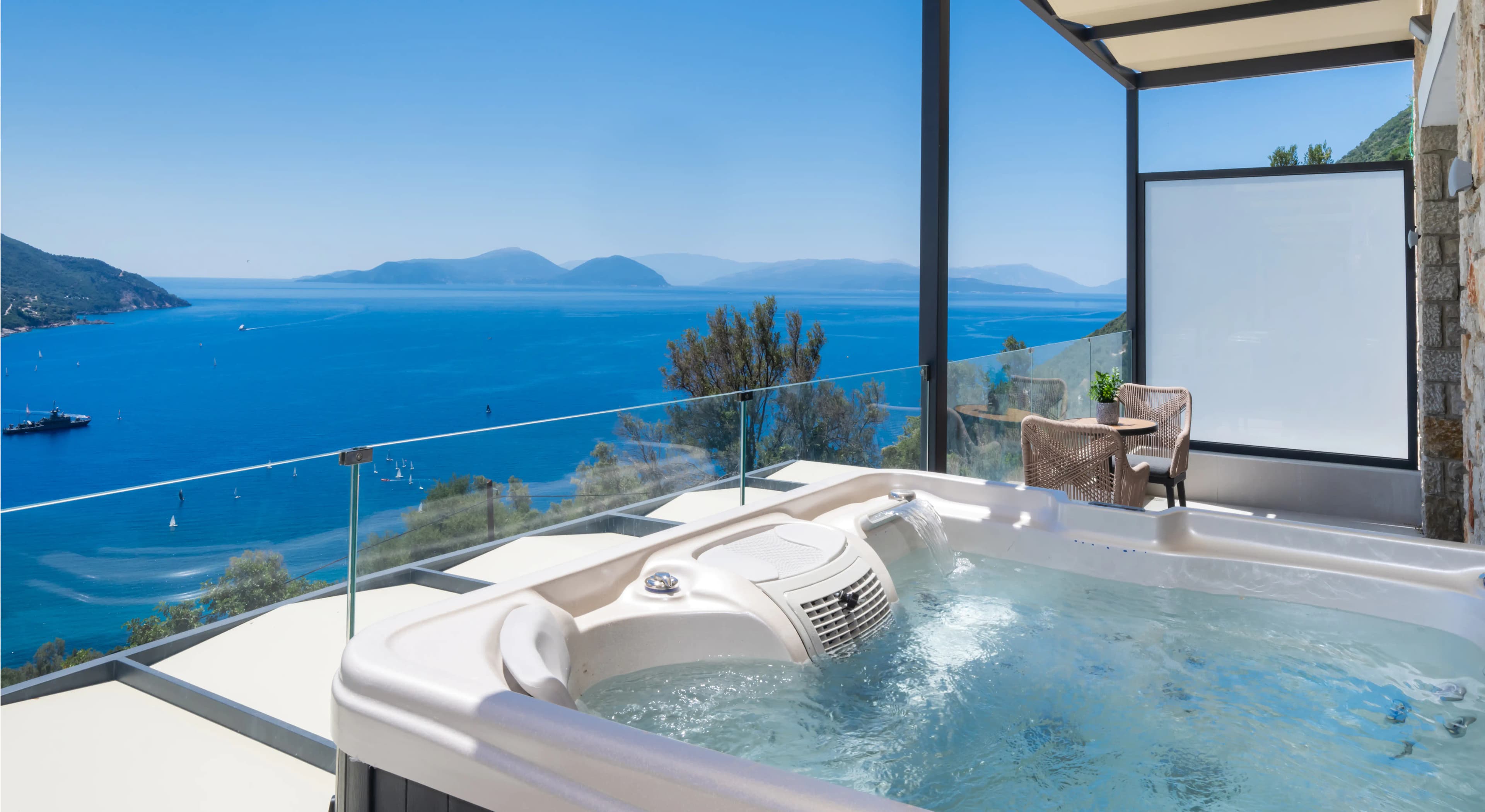 Modern kitchen at Azzura Villas Lefkada