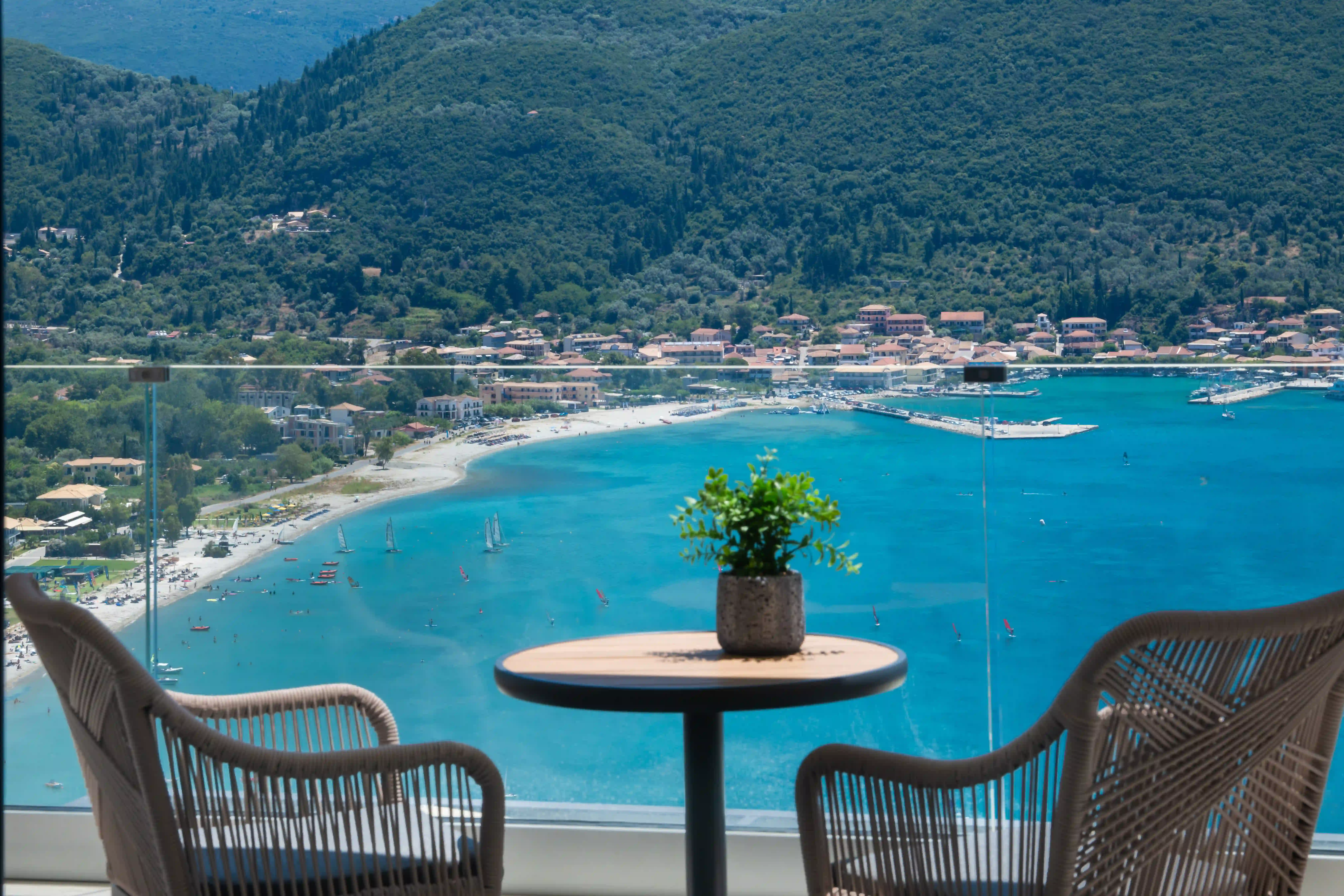 Azzura Villas Lefkada, infinity pool overlooking the Ionian Sea