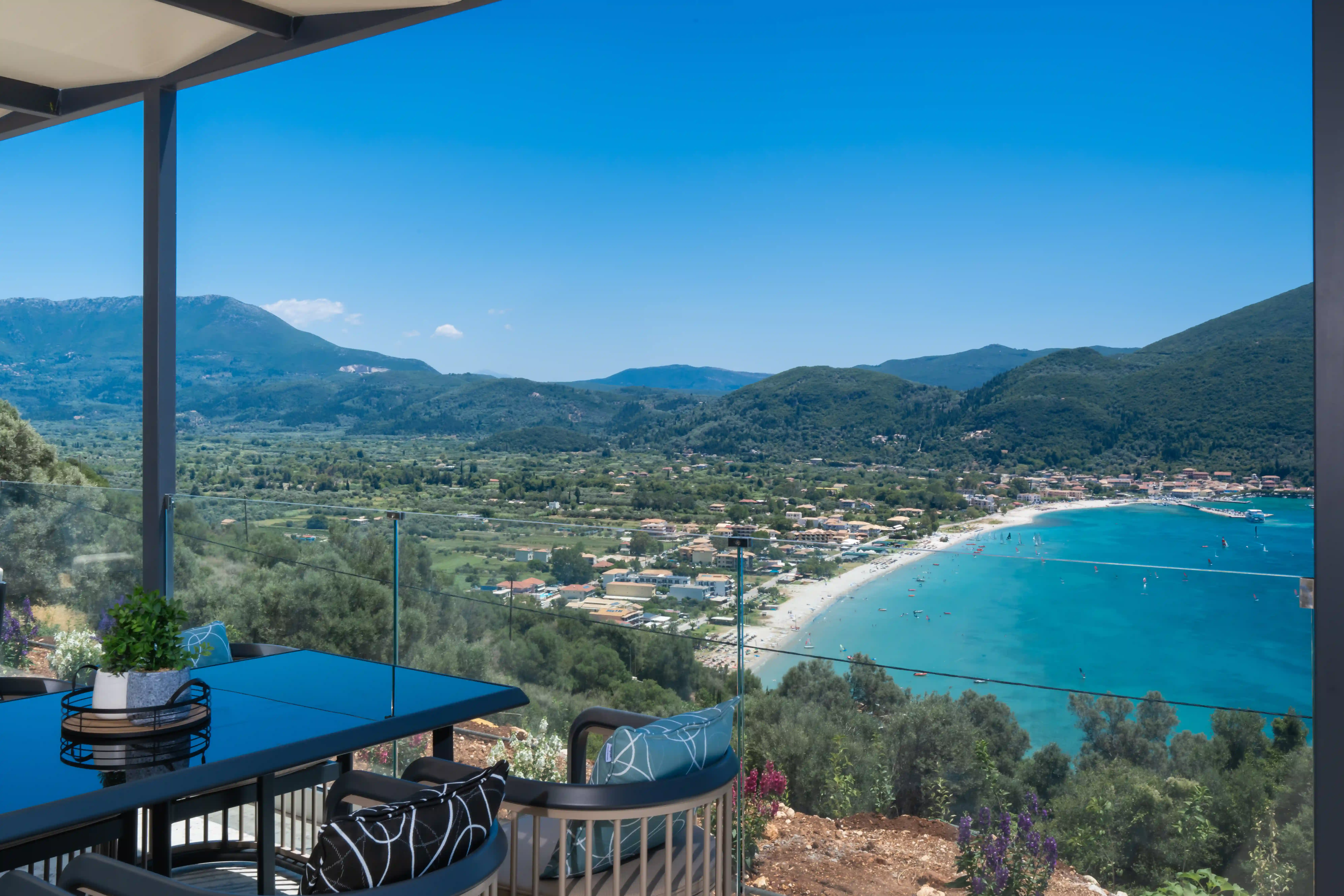 Poolside relaxation at Azzura Villas Lefkada