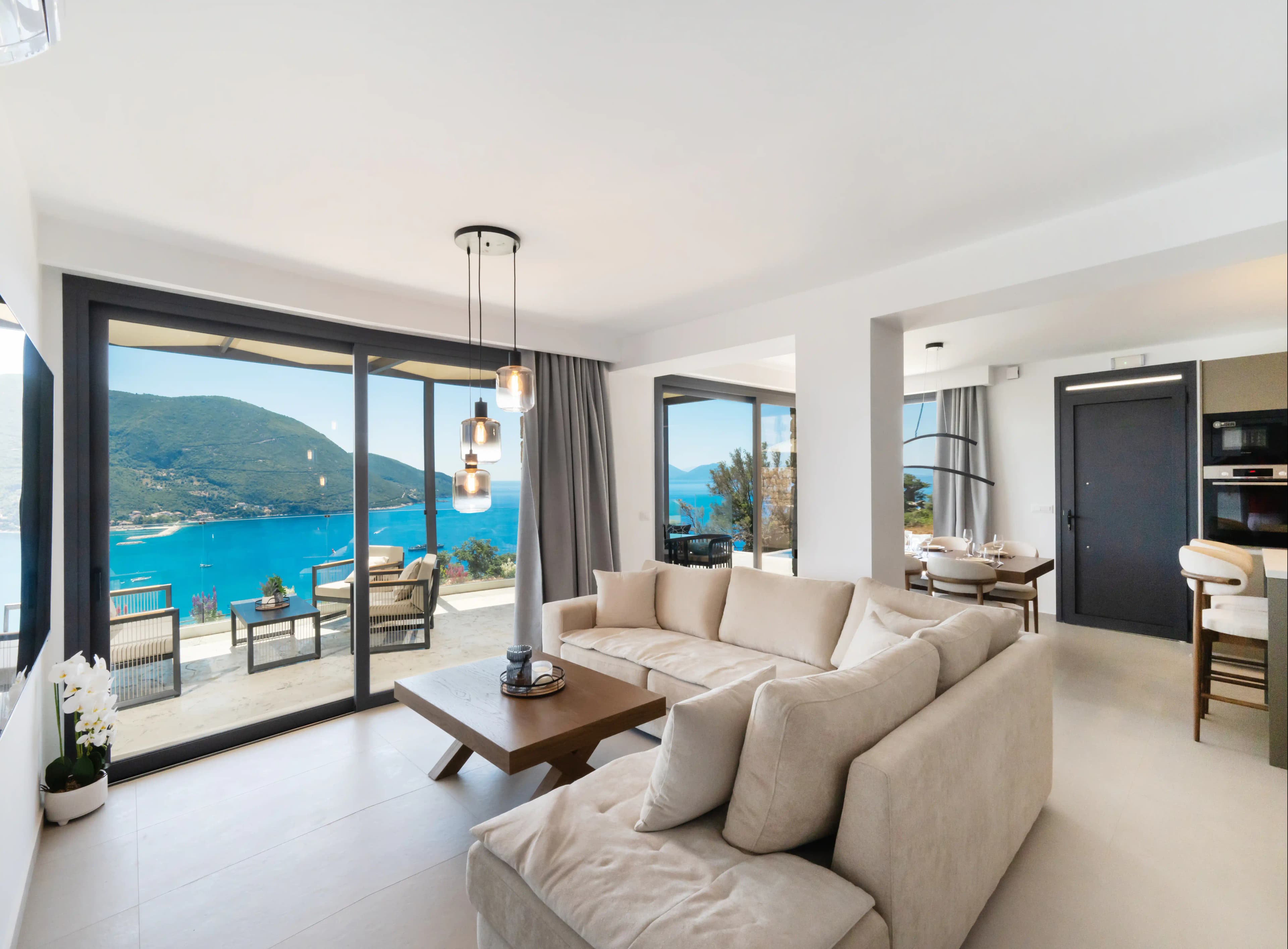 Sunrise over Vasiliki Bay from Azzura Villas